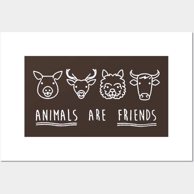 Animals are Friends Wall Art by skgraphicart89